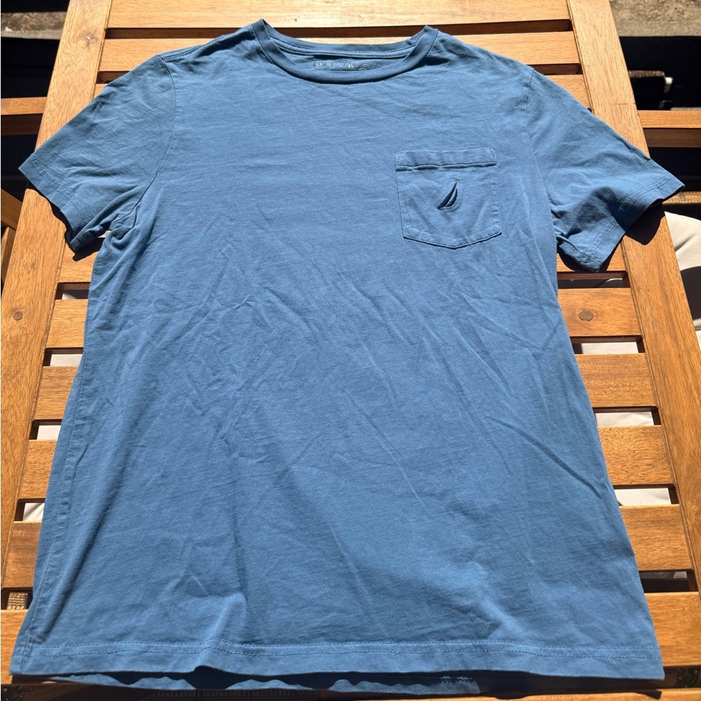 Nautica Men's Short Sleeve Blue Tee